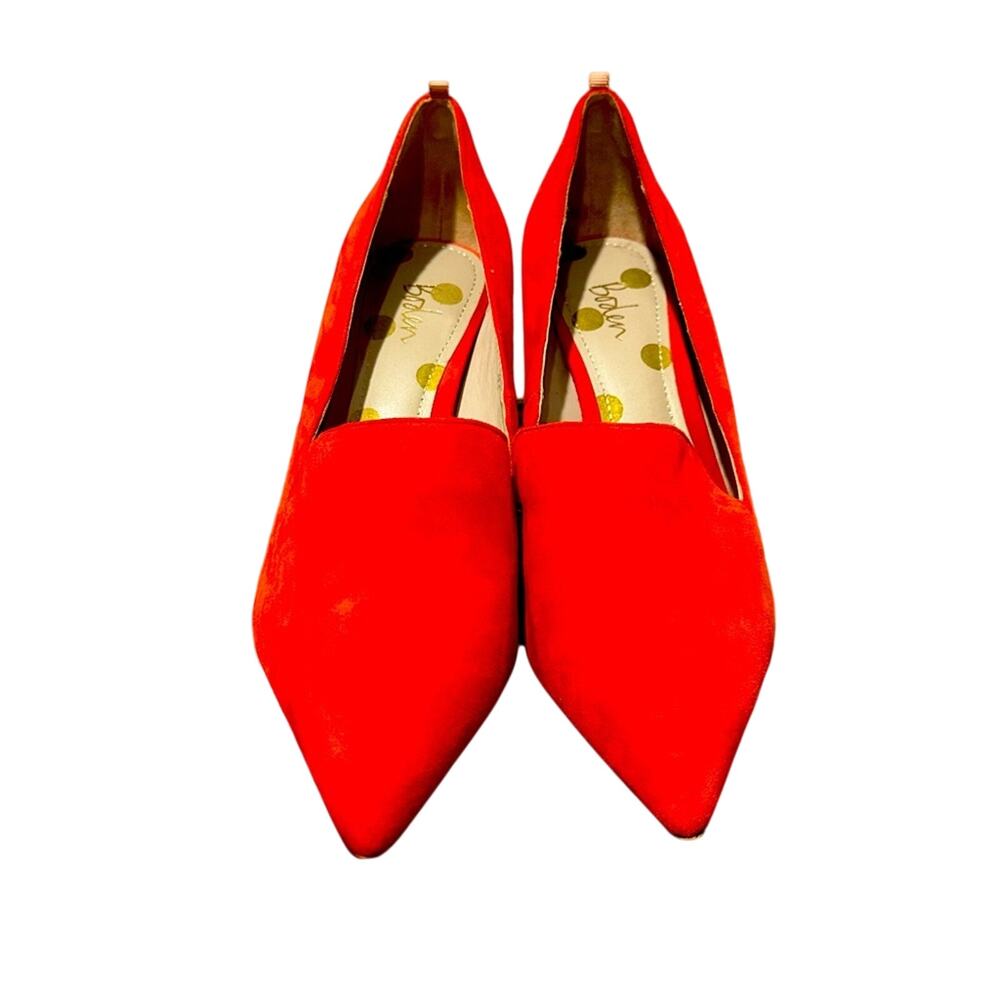 Boden Red/Orange Stiletto Heels, Size 38.5 (8)